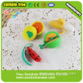 Orange Shaped Kids Erasers,puzzle stationery set